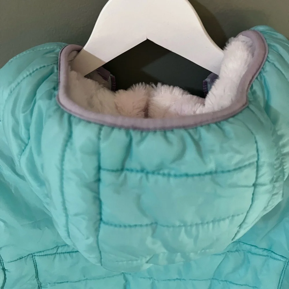 Eddie Bauer girls reversible winter jacket with hood large (14/16)
